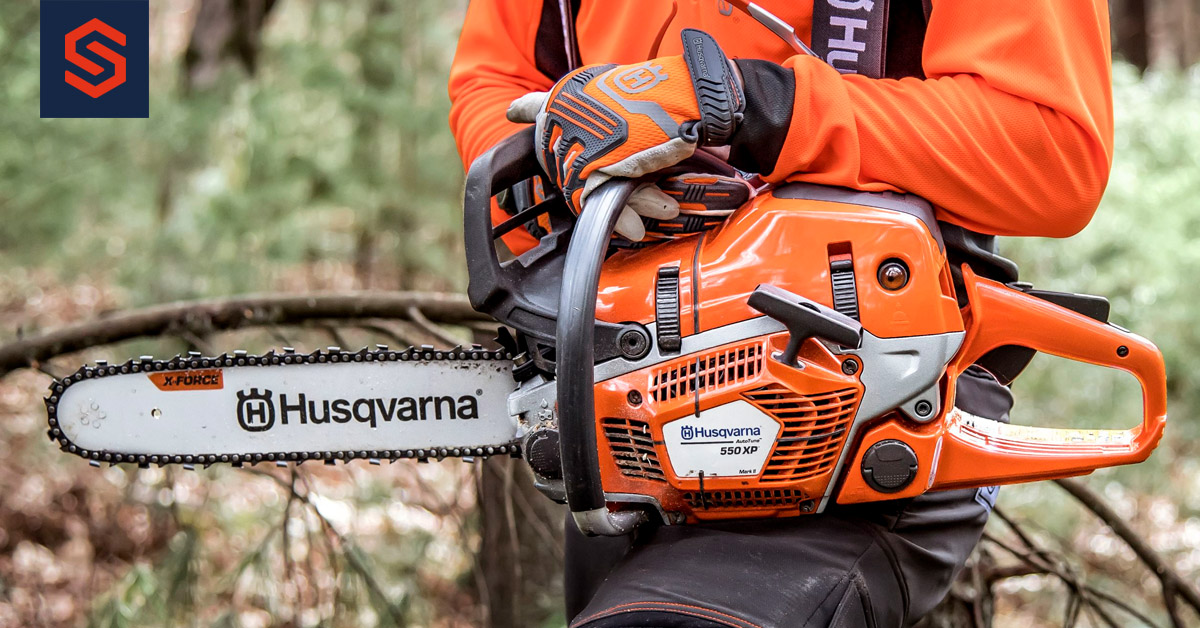 Vi servar din motorsåg!